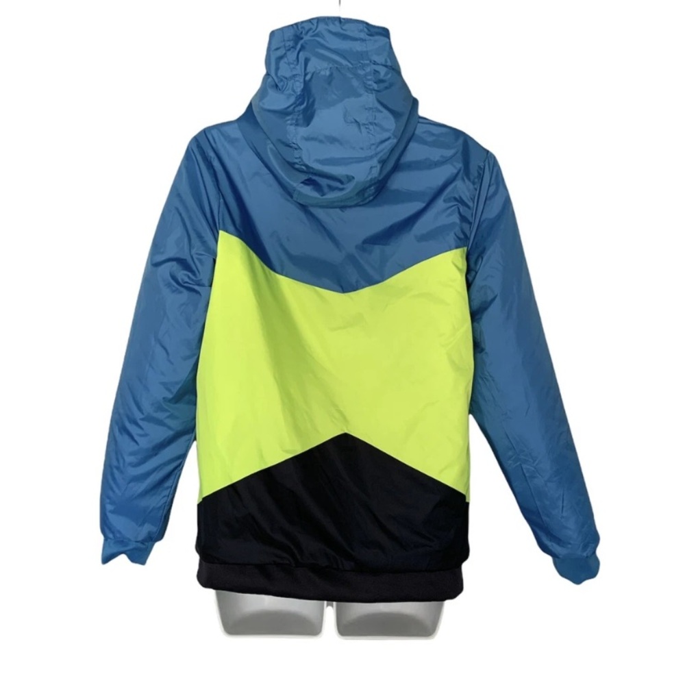 C9 Champions Blue and Neon Yellow Hooded Jacket for kids size XL -16 reversible